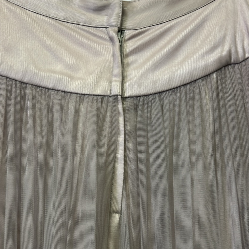 Carmen Mark Valvo beaded lace and mesh long skirt - Picture 10 of 13